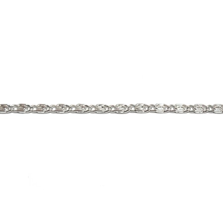 2mm Scroll - Silver Layered Chain - Click Image to Close